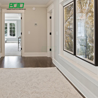 Moulures de plinthe murale modernes en PVC blanc écologique pour la décoration intérieure des villas et des hôtels