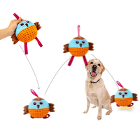 Balle gonflable en latex naturel pour animaux de compagnie jouet interactif pour chien grinçant jouer tour formation balle pour chien