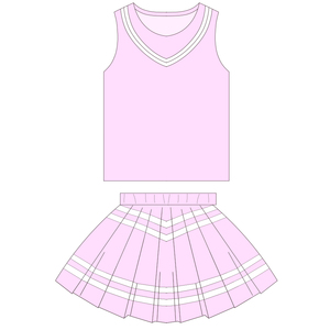 Offre Spéciale fille coton sans manches gilet jupe plissée <span class=keywords><strong>gymnastique</strong></span> vêtements ensemble enfants été chemise jupe respirant Tennis porter - Product Image 6