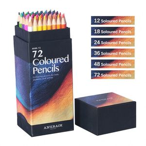 Lot de 12 crayons de couleur en bois pour l'école, personnalisables, certifiés EN71, avec logo OEM, pour le dessin, l'esquisse et l'écriture des enfants - Product Image 2