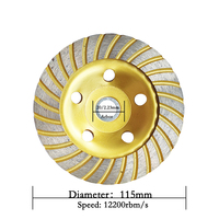 JOWIN Meule diamantée de 125 mm pour meulage d'angle, idéale pour le granit, le marbre et le béton, durable, en forme de coupelle, avec agent de liaison en résine, pour ébavurage, OEM