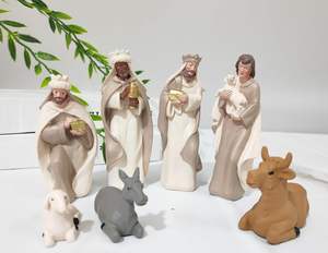 Juego de Natividad para Interiores de Navidad - 10 Piezas de Estatuas de la Escena de la Natividad, Niño Jesús, María y José, Adecuado para Decoración Religiosa - Product Image 2