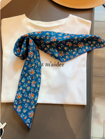 Foulard carré en coton à motif cachemire bleu, bandana, nappe de pique-nique, de camping, ou de décoration extérieure, ou toile de fond photo, ou serviette
