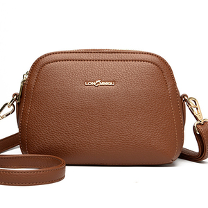 Women Crossbody <b>Bag</b> Fashion PU Leather <b>Long</b> Wallet Female Vintage Messenger <b>Bags</b> Versatile Shoulder Handbag Zipper Clutch Purse - Product Image 1