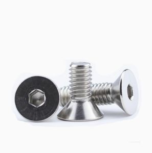 LeGood DIN7991 Vis à métaux à tête hexagonale plate M2.5 X5mm en acier inoxydable 304 Système métrique - Product Image 4