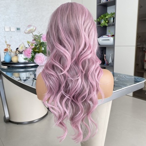 Perruque synthétique longue à ondulations lâches de haute qualité, résistante à la chaleur, bouclée, avec dentelle frontale 13x4 pour femmes, idéale pour les fêtes - Product Image 1