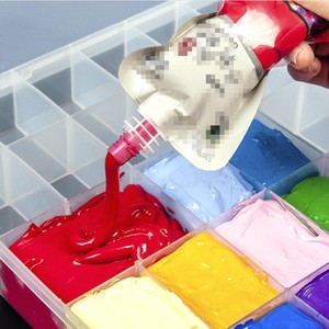 Clair d'art palette boîte, 24,36,48 puits palette de peinture en plastique avec couvercle, pliable peinture boîte de rangement pour aquarelle, <span class=keywords><strong>acrylique</strong></span> - Product Image 4