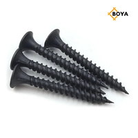 Vis auto-perforante noire pour plaque de plâtre phosphatée, vis pour cloisons sèches pour la construction, vente en gros