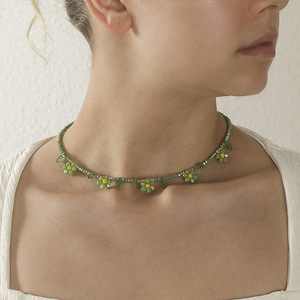 <span class=keywords><strong>Collana</strong></span> <span class=keywords><strong>di</strong></span> ametista con rosario con perline estive Creative nuova <span class=keywords><strong>collana</strong></span> <span class=keywords><strong>di</strong></span> perline <span class=keywords><strong>di</strong></span> cristallo color caramella fiore margherita - Product Image 2
