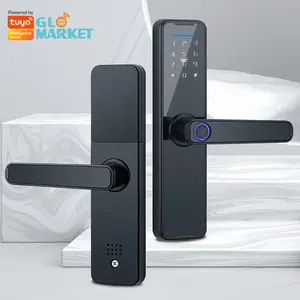 Glomarket Tuya Smart Vingerafdruk Lock Home Security Digitaal Aluminium Elektronische Sloten Binnen Handvat Smart Lock