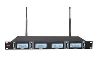 Système de microphone à main sans fil QUAD UHF 4 Microphone radio