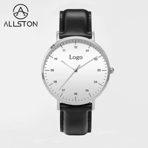 Orologio da Polso Allson Personalizzato, Nuovo, al Quarzo, Impermeabile, <span class=keywords><strong>di</strong></span> Lusso, in Acciaio Dorato, per Uomo, con il Mio Logo - Product Image 6