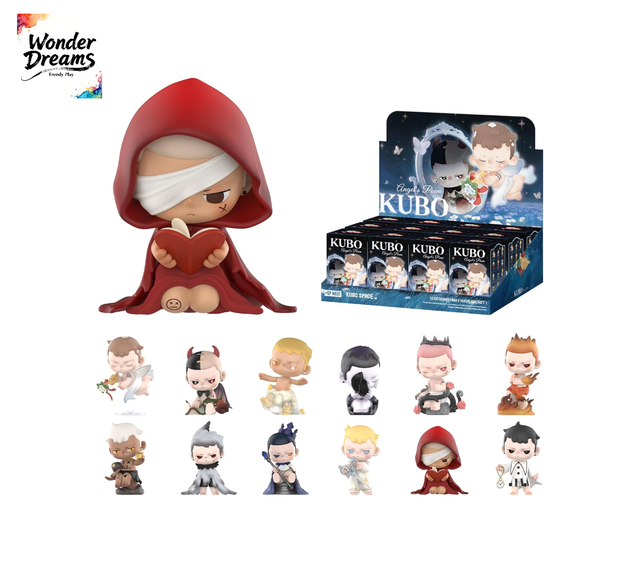 POP MART Kubo Angel Poem Series Blind Box Figures Collectible Toys Home Decorations Holiday Birthday Gifts for Girls and Boys