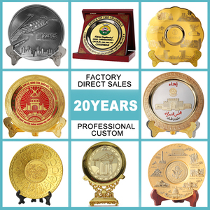 Recuerdo Memorial personalizado madera plegable trofeo premios Metal trofeo decoraciones placa oro placa Premio con caja - Product Image 6