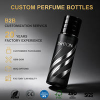 Bouteille de parfum vide noire ronde à sertir de 30 ml, 50 ml, 100 ml, avec emballage en boîte – Se vend comme des petits pains
