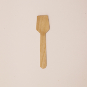 Cuchara de bambú ecológica Cubiertos Biodegradable <span class=keywords><strong>Desechable</strong></span> Logotipo personalizado Impreso Mini cuchara de madera para helado - Product Image 2