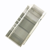 Pendingin Radiator Sirip Aluminium Hitam Universal Berkualitas Tinggi, Presisi, Terbaik, Murah, dan Dapat Disesuaikan untuk Elektronik Daya