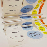 Distributeur d'étiquettes réglable en acrylique transparent, support de rouleau d'étiquettes, distributeur de stickers, support de rouleau de stickers, support de 3 disques pour autocollants