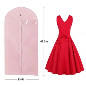 गुलाबी परिधान बैग सूट धूल के साथ खिड़की कवर वाटरप्रूफ कोट ड्रेस जैकेट कपड़े अलमारी के कपड़े अलमारी अलमारी के आयोजक शामिल हैं