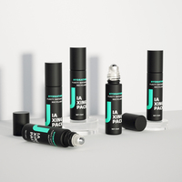 Botol Roll on kaca untuk minyak esensial, botol parfum bulat 5 10 ml untuk minyak esensial