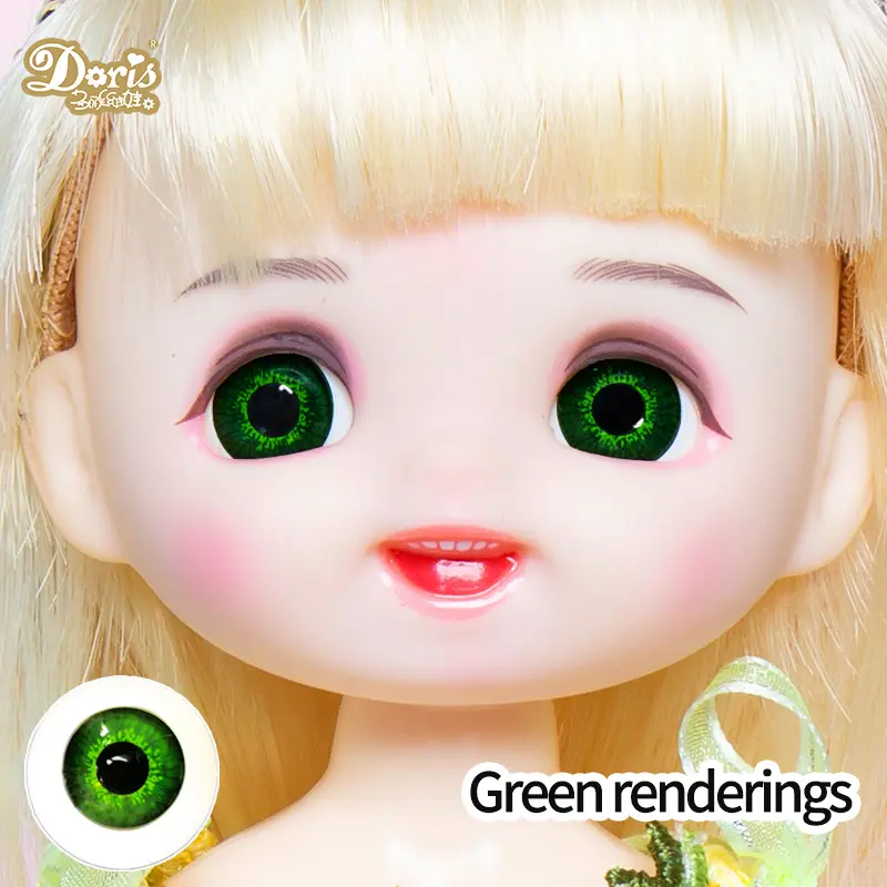 Fabbrica all'ingrosso degli occhi della bambola di uso di Hobby del bambino rinato BJD 3d degli occhi della bambola di vetro dei bulbi oculari 6mm-24mm