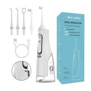 Irrigador Bucal Económico al por Mayor IPX7 2 en 1, Irrigador Bucal Eléctrico con Cepillo de Dientes, Irrigador Bucal Portátil para Viajes y Hogar - Product Image 1