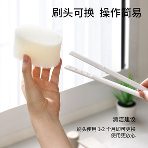 FaSoLa Replaceable Sponge Cup Brush Long Handle Bottle Cleaning Tool For Washing Cups And Pots With PP Material - Product Image 4