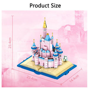 MJI 13011 MOC película de cuento de hadas princesa Magic Dream Castle modelo libro DIY montaje ladrillos niños bloques de construcción juegos de juguetes de plástico - Product Image 6