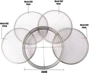 5 interchangeables 4 microns 250 diamètre 304 acier inoxydable 250 diamètre 304 filtre en acier inoxydable treillis métallique tamis d'essai - Product Image 2