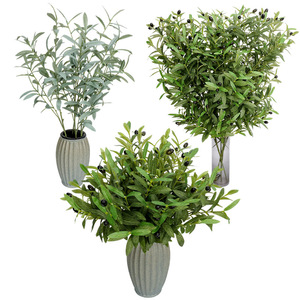 Bouquet de Branches d'Olivier Artificielles 10cm-30cm Fleur en Soie Décoration d'Intérieur Décoration de Mariage - Product Image 4