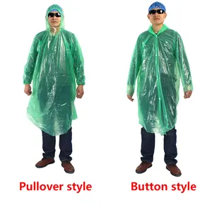 DD893 Portable Disposable Poncho Raincoats For Men Women Rain Poncho Emergency Fisherman Rain Coat