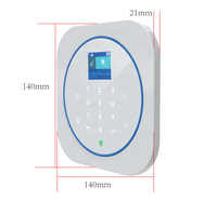 Sistem Alarm Keamanan Pintar Portabel CE dengan 433 MHz Bahan ABS Tuya WiFi/GSM Merek OEM untuk Penggunaan Rumah & Komersial dengan Sirine