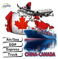 Transitaire transfrontalier, expédition de conteneurs FCL de grande capacité, solution de transit en entrepôt DDP vers toutes les provinces du Canada