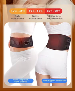 Cinturón de Masaje Abdominal Eléctrico con Calor y Soporte Lumbar, Compresa Cálida, Masajeador de Cintura Vibratorio de Grafeno - Product Image 2