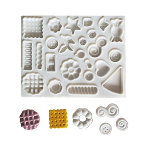 Stampo in Silicone per Torte e Fondente, 3D Rettangolare, 24 Varianti, Mini Cibo Finto Cartoon, Sandwich, Biscotti, Caramelle, <span class=keywords><strong>Dolci</strong></span>, Grafica Fai-da-Te - Product Image 1
