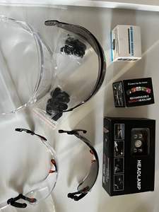 Casque de spéléologie en ABS à fort impact avec lampe à LED Casque de sécurité industrielle avec visière lors des activités de sauvetage et d'alpinisme - Product Image 4