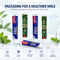Emballage de tube de dentifrice en aluminium-plastique avec bouchon à vis, logo personnalisé/impression UV pour produits de soins personnels