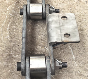 Chaînes industrielles à pas large : chaîne de transmission en acier au carbone personnalisable, chaîne robuste à pas de 125 mm. - Product Image 2