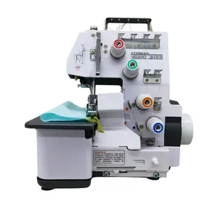 JUKKY434 Multi funcional mini overlock máquina de costura 3 4 fio vestido cinza doméstico portátil bom preço