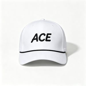 Gorra de Golf Estructurada con Bordado 3D Personalizado, Estampado de Letras con Efecto Puff, Ribete con Costuras Decorativas, Gorra Deportiva de Béisbol, Unisex, Venta al Por Mayor - Product Image 3