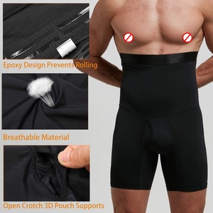 Pantalones Cortos Moldeadores de Cintura Alta para Hombre, Transpirables, de Doble Capa, Antibacterianos, Moldean Piernas y Caderas, Aplanan el Abdomen - Product Image 2