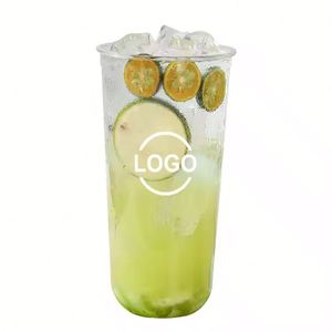 Vasos Desechables Personalizados de Plástico PET con Tapa Transparente en Forma de U para Bebidas Frías para Llevar, Café Helado, Jugo de Limón, Té de Burbujas, Vodka, Leche - Product Image 2