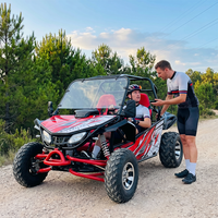 Kart à pédales électrique et à essence 200CC, 2 places, pour adultes, kart tout-terrain, buggy de sable, kart de course électrique