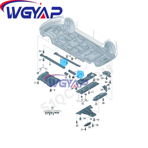WGYAP OEM Volkswagen <span class=keywords><strong>ID4</strong></span>/5 <span class=keywords><strong>Audi</strong></span> Q4 Skoda Enel siège voiture support de carrosserie plaque de protection 1EA 825 118 1EA 825 117 - Product Image 4