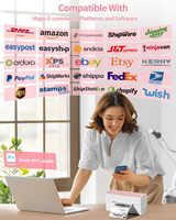 Printer Label Thermal Nirkabel Phomemo PM-241-BT Pembuat Label 4x6 untuk Logistik Gudang E-commerce Fulfillment