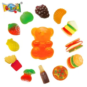 Halal Vegan Healthy Pectin Dulces Jelly Candies Wholesale Fruit Fudge Candies Import Sweet OEM Candy Novelties Jelly Gummy Candy
