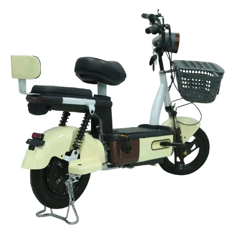 Youyuan China Novo tipo popular de bicicleta elétrica para adultos, scooter elétrica de 2 lugares Y2-BE 48V 350W, bicicleta elétrica urbana para adultos