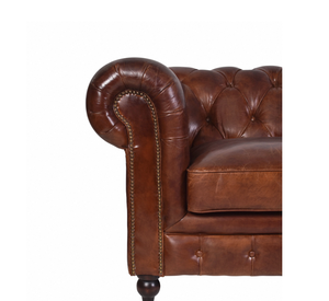 โซฟาเชสเตอร์ฟิลด์หนังแท้คุณภาพสูง โซฟาห้องนั่งเล่นสุดหรู แบบเดี่ยว แบบคู่ แบบสามที่นั่ง โซฟาพรีเมียมแบบติดกระดุม ขายส่ง - Product Image 3