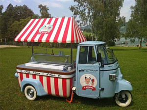 Tricycle électrique professionnel, chariot de distribution rapide de café, camion <span class=keywords><strong>remorque</strong></span> pour chiens, à vente - Product Image 2