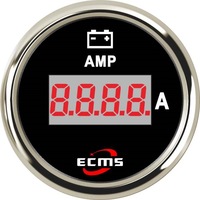 Pour compteur automobile avec affichage numérique 150A 52mm Ampèremètre/Compteur de courant pour yachts, bateaux, camping-cars et voitures modifiées